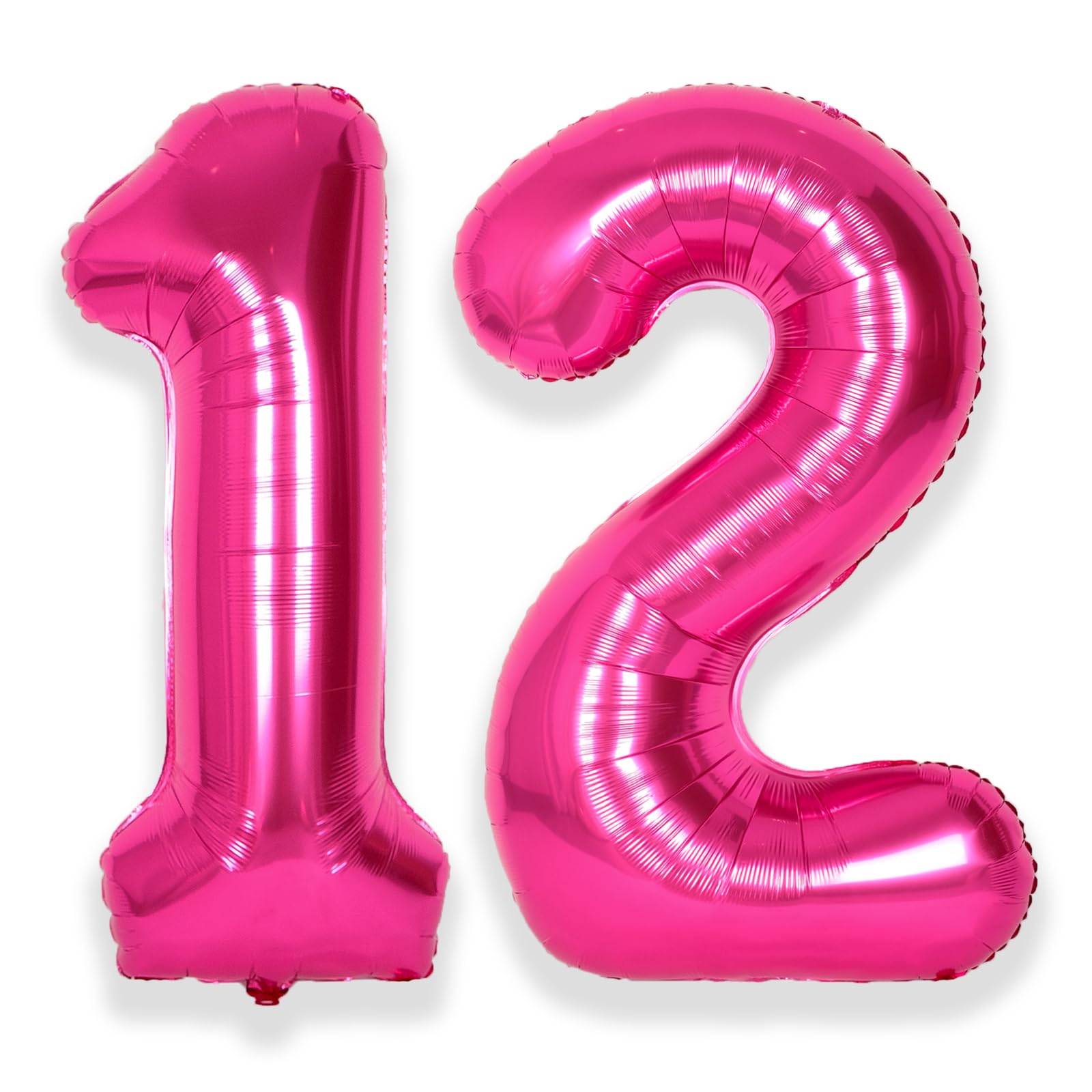 Amazon.com: SUWEN 40 Inch Hot Pink Large 12 Number Balloons Big